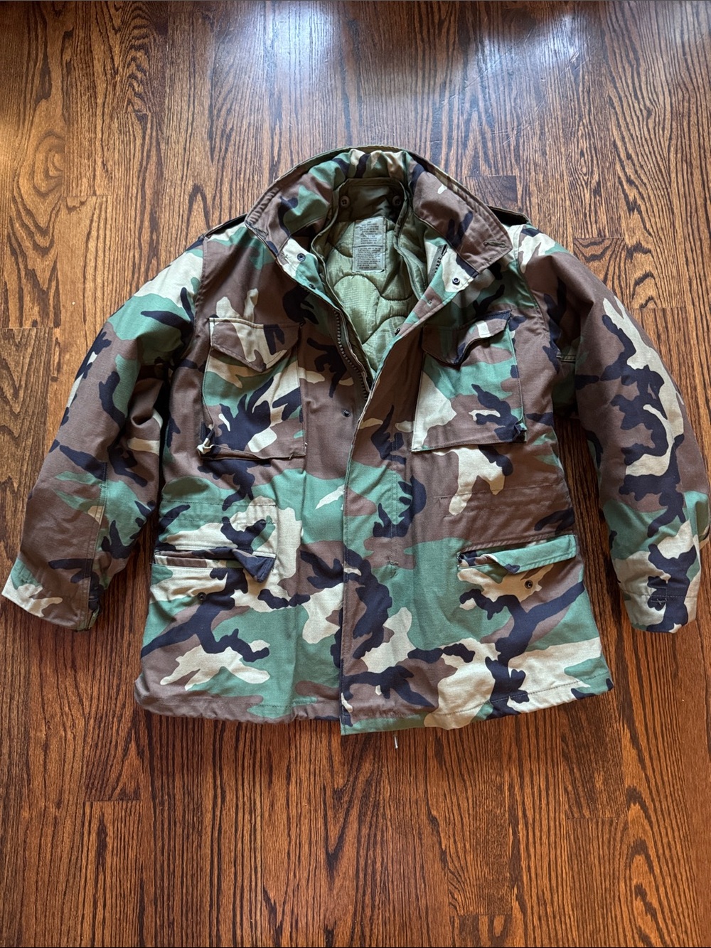 Woodland Camo Field Jacket - Classic Military Style